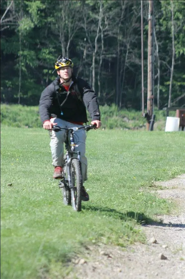 Eric crushing a biking leg