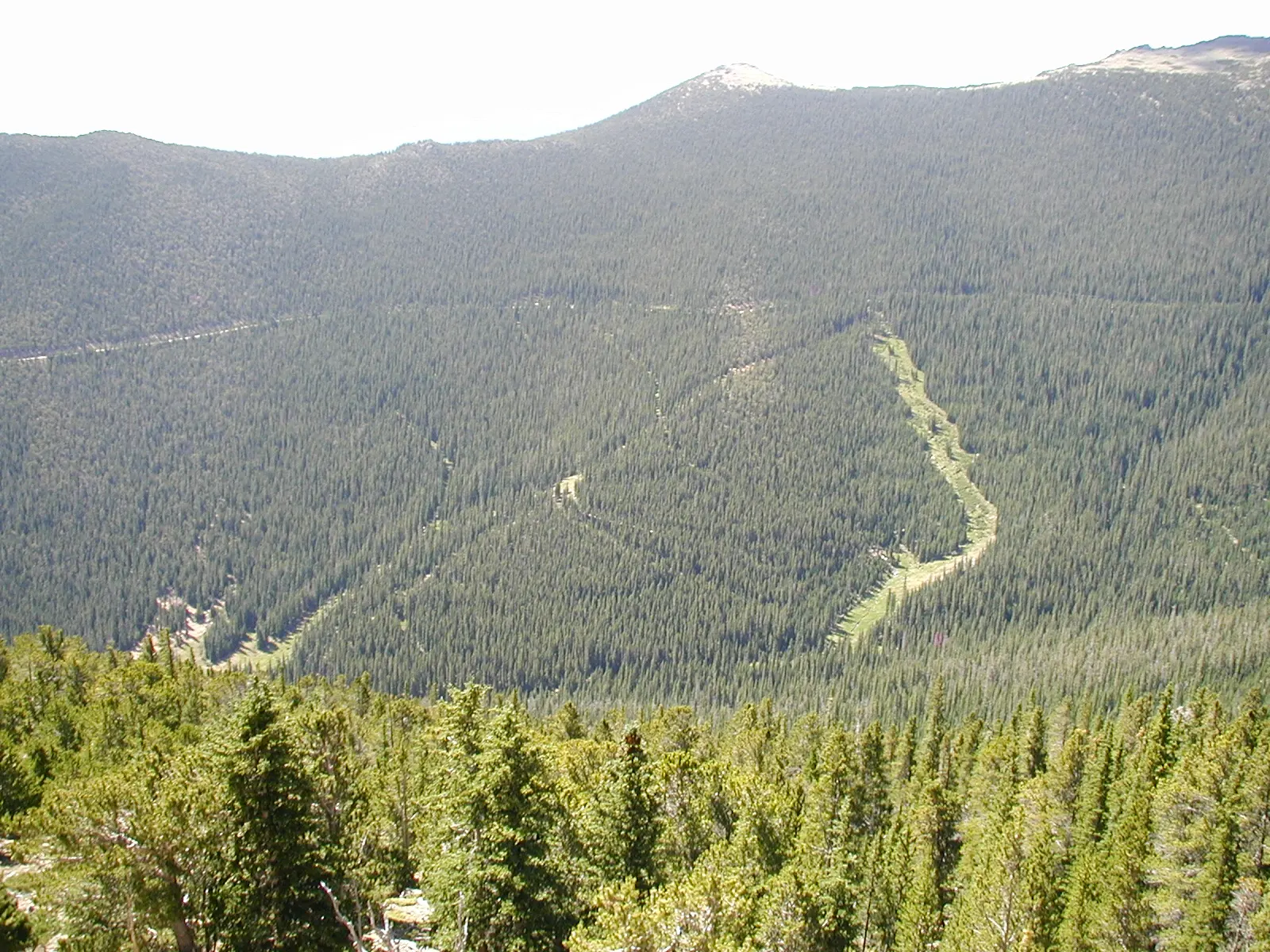 Hidden Valley Ski Area, start and finish of the race