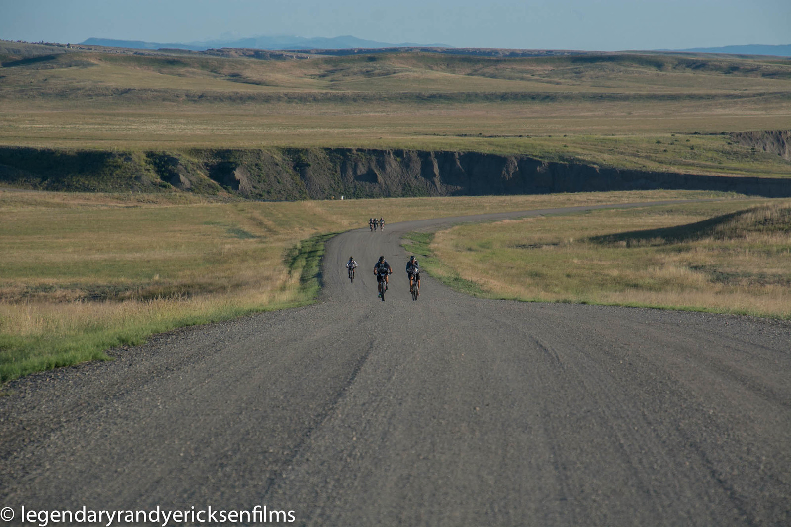 Final biking leg back, that's Eric and I in the front.