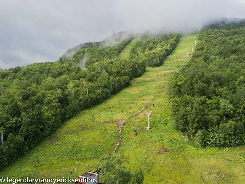 Leg 1 - directly up the side of Sunday River